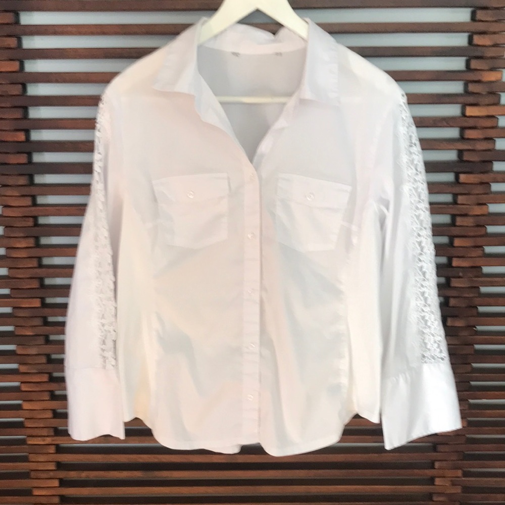 Cute White Button Down - image 1